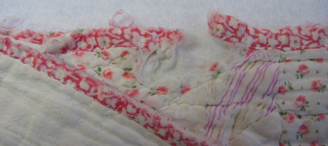 Frayed quilt edge